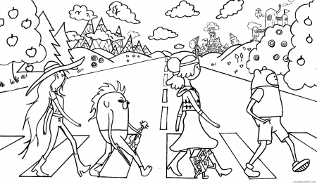 adventure time coloring pages the beatles Coloring4free ...