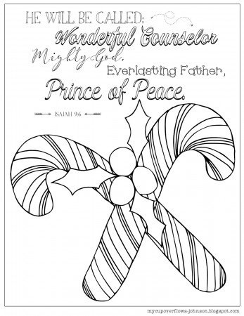 My Cup Overflows: Christmas Coloring Pages