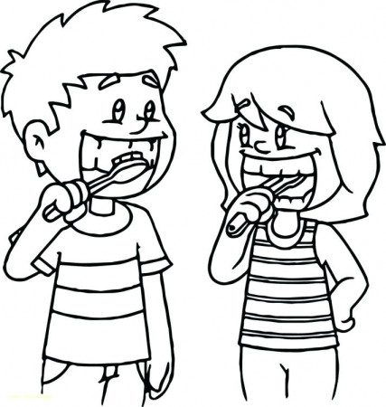 Brushing Teeth Coloring Page Pages Dentists To Educate Kids Need ...