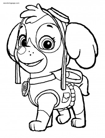 Coloring Pages : Paw Patrol Snow Coloring Everest High Quality ...