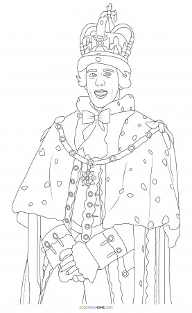 King George III coloring page