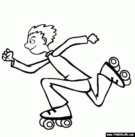 Coloring pages of roller skates