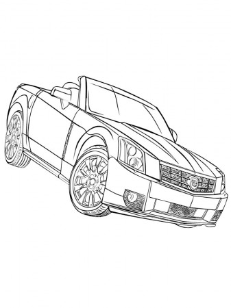 Cadillac coloring pages. Free Printable Cadillac coloring pages.