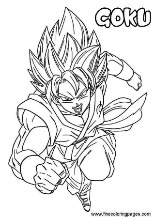 10 Best Free Printable Goku Coloring Pages For Kids