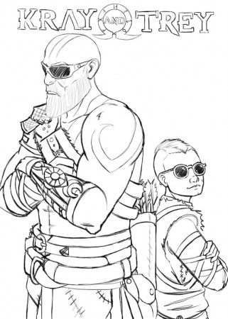 God Of War Kratos and Atreus Parody Sketch | Etsy