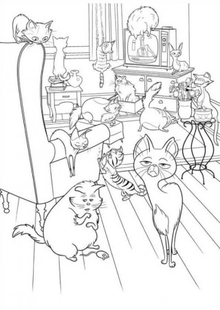 The Secret Life Of Pets Coloring Page