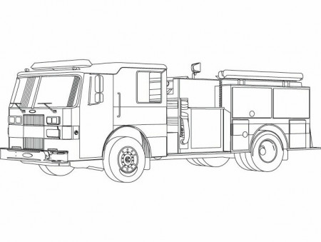 Fire Truck for kids Coloring Pages