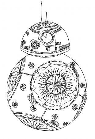 Free Printable Star Wars BB-8 Coloring Page, Sheet and Picture for Adults  and Kids (Girls and Boys) - Babeled.com