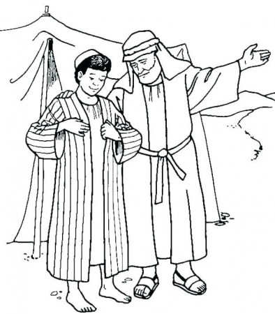 Joseph Son of Jacob Coloring Page - Free Printable Coloring Pages for Kids