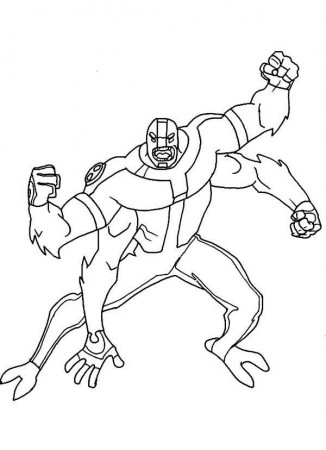 Four Arms Attacking Position Coloring Page - Download & Print Online Coloring  Pages for Free | Color Nimbus