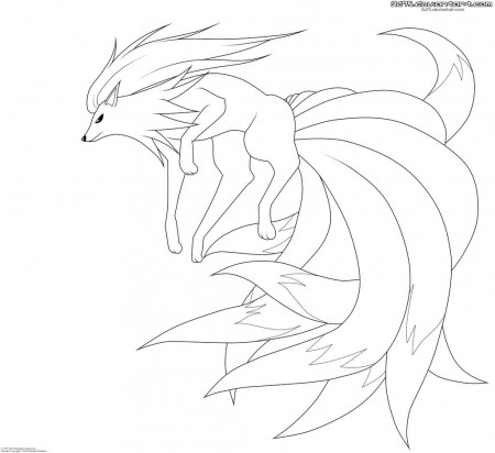 Ninetales. :Lineart: by moxie2D on DeviantArt | Pokemon coloring pages,  Horse coloring pages, Pokemon coloring