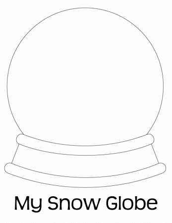 Christmas Globe Coloring Pages - Coloring Pages For All Ages