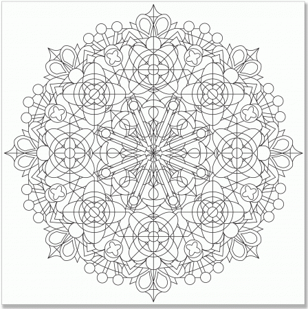 Subjects Kaleidoscope Coloring Pages For Adults 4 - Widetheme
