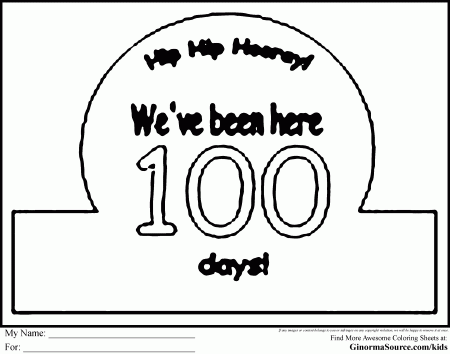 10 Pics of 100 Days Of School Coloring Pages - 100 Day of School ...