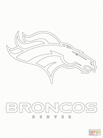 Denver Broncos Logo Coloring Page Free Printable Coloring Pages ...