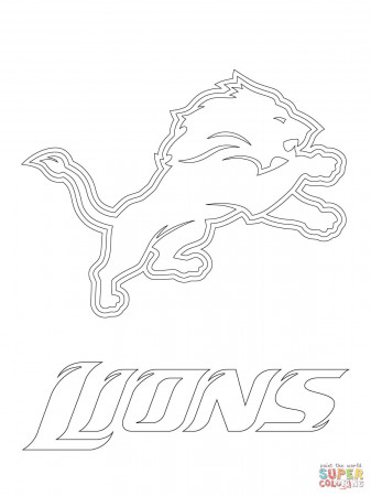 Detroit Lions Logo coloring page | Free Printable Coloring Pages