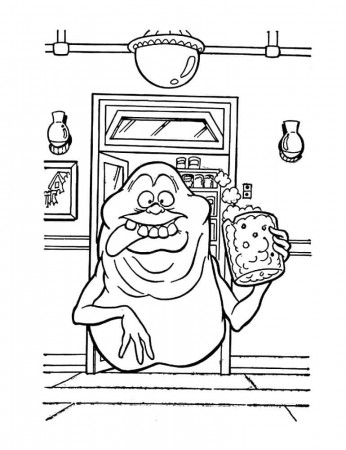 Ghostbusters And Slime Coloring Pages - Ghostbusters Coloring Pages - Coloring  Pages For Kids And Adults
