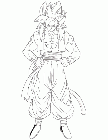 Gogeta - Coloring Pages for Kids and for Adults