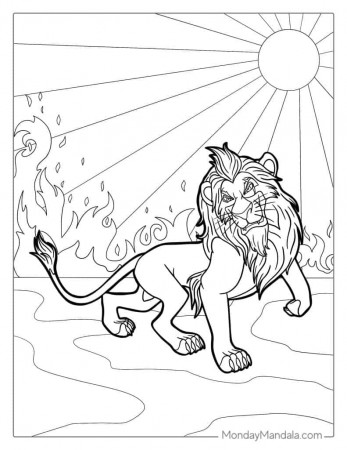 32 Lion King Coloring Pages (Free PDF Printables)