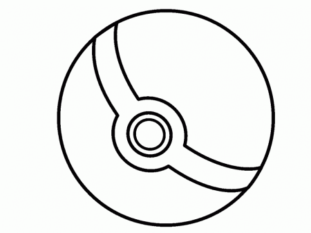 Poke Ball coloring page - Coloring Pages 4 U