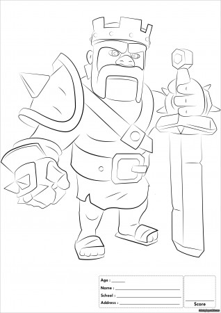 Clash Of Clans Coloring Pages Troops - ColoringBay