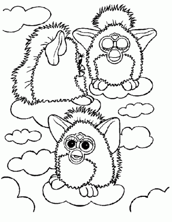Furby Coloring Pages | Furby Manual - Clip Art Library