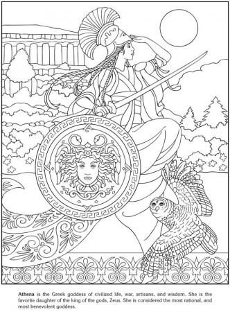 Athena Coloring Pages at GetDrawings | Free download