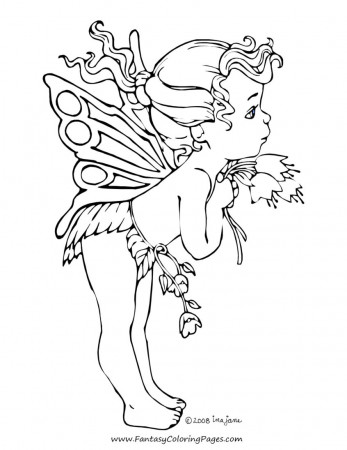 Top Coloring Pages: Fantasy Fairy Coloring At Getdrawings ...