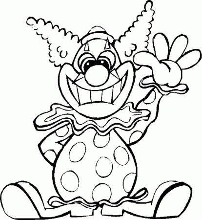 Free Printable Clown Coloring Pages For Kids spesific Clown ...