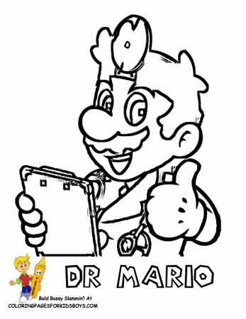 Mario Bros Coloring | Super Mario Bros| Free Coloring Pages ...