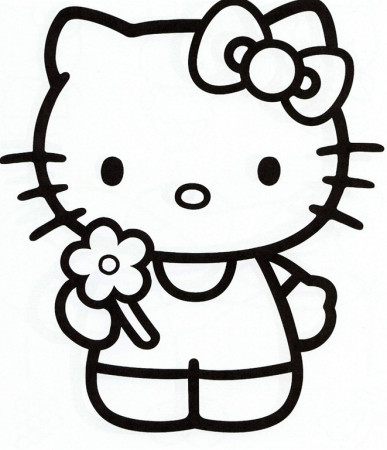 Hello Kitty Printable Coloring Pages Sheets -