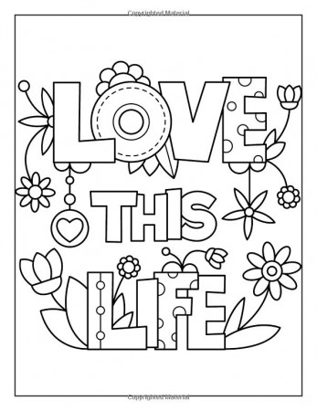 Inspiring Quotes to Color : Alisa Calder: | Love coloring pages, Emoji coloring  pages, Printable coloring pages