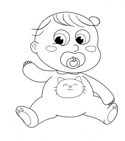 Pacifier Coloring Book For Kids To Print And Online - Coloring Home