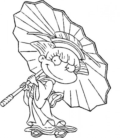 Angelica Pickles from Rugrats Coloring Page - Free Printable Coloring Pages  for Kids