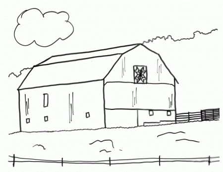 Configuration Free Coloring Pages Of Old Barns - Widetheme