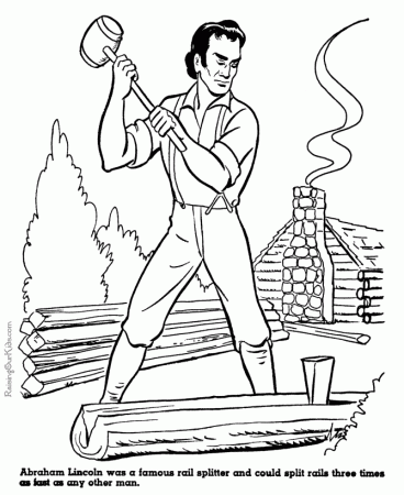 Abraham Lincoln Printable Coloring Page - Coloring Pages For All Ages