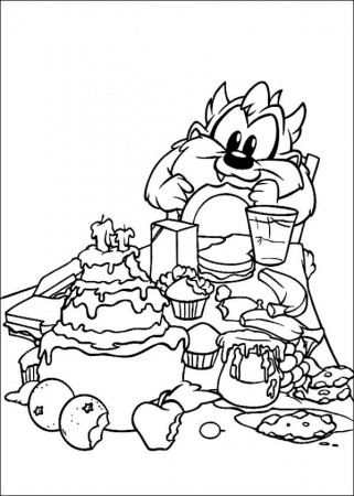 Baby Taz Coloring Pages picture 2 – Activity Bugs Bunny And Looney ...
