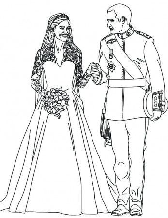 Barbie Getting Married Coloring Pages