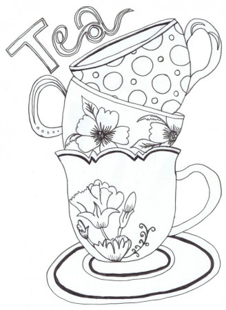 Teapot Print - Coloring Pages for Kids and for Adults | Printable ...