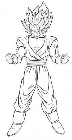 Super Goku Coloring Pages 2 by Kelly | Super coloring pages