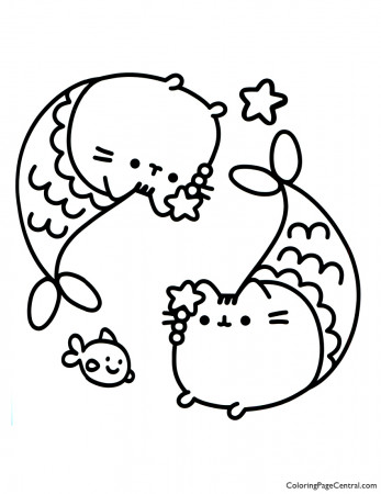 Pusheen Coloring Page 14 | Coloring Page Central