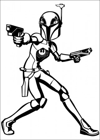 Drawing of Star Wars Rebels coloring page