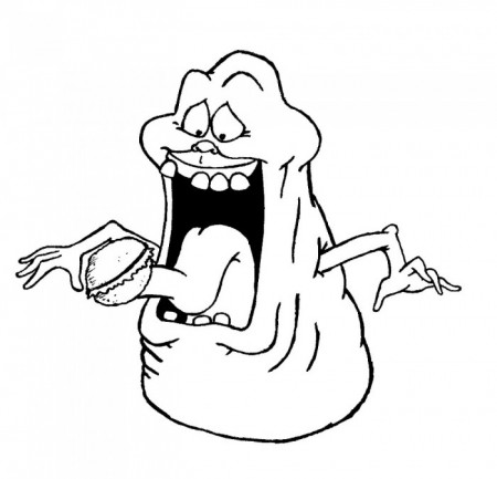 Ghostbusters slimer coloring pages