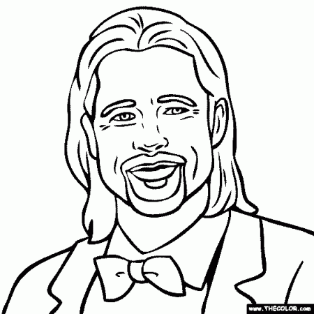 Brad Pitt Coloring Page in 2021 | Coloring pages, Brad pitt, Color