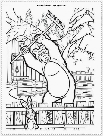 masha-&-the-bear coloring pages addison – Free Printables
