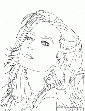 Related Selena Gomez and Demi Lovato Coloring Pages item-22488 ...