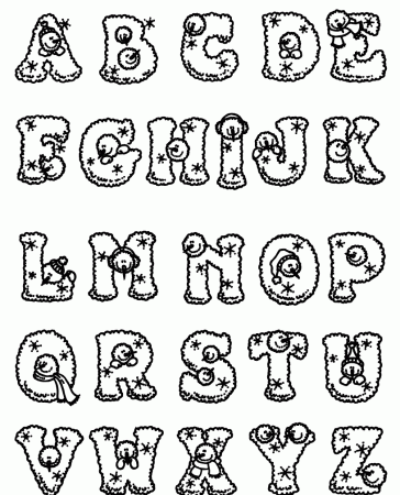 Free Alphabet Coloring Pages Printable Abc Letters With Alphabet ...
