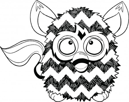 Furby coloring pages to download and print for free