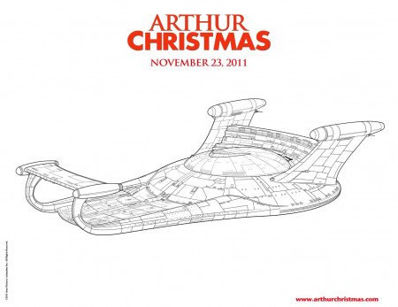 Coloring Pages Arthur Christmas | Cooloring.com