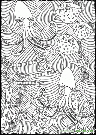 Printable Advanced For Adults - Coloring Pages for Kids and for Adults